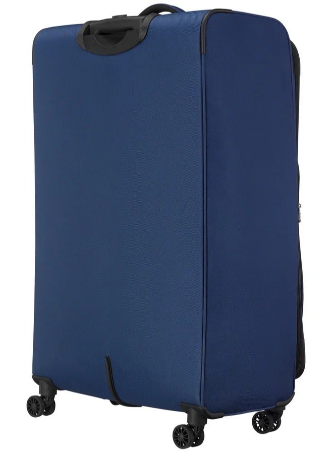 Wenger Beaumont Lite 90 Cm Large 4-Double Wheeled Softside Expandable Check-In Luggage Trolley - Blue - Image 5